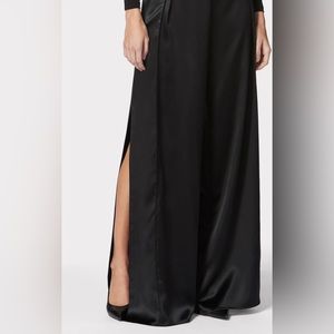 Herve leger - ICON HIGH WAIST SILK WIDE LEG PANTS